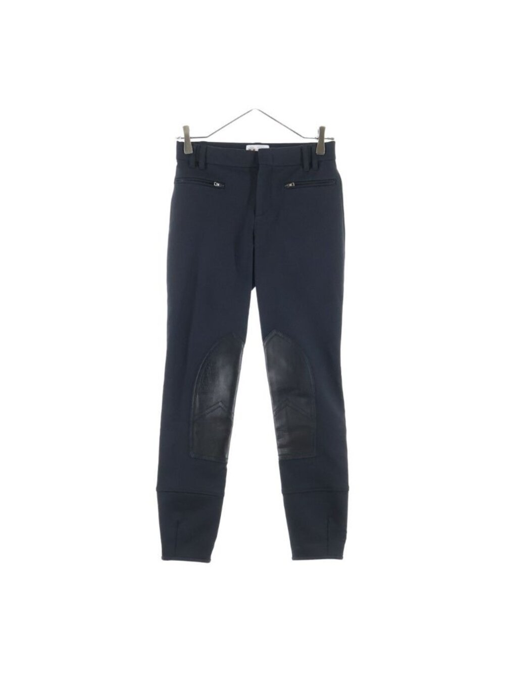 Gucci Cotton Leather Riding Pants Black 36